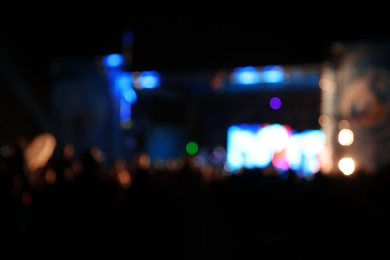 Photo of Blurred view of open air festival