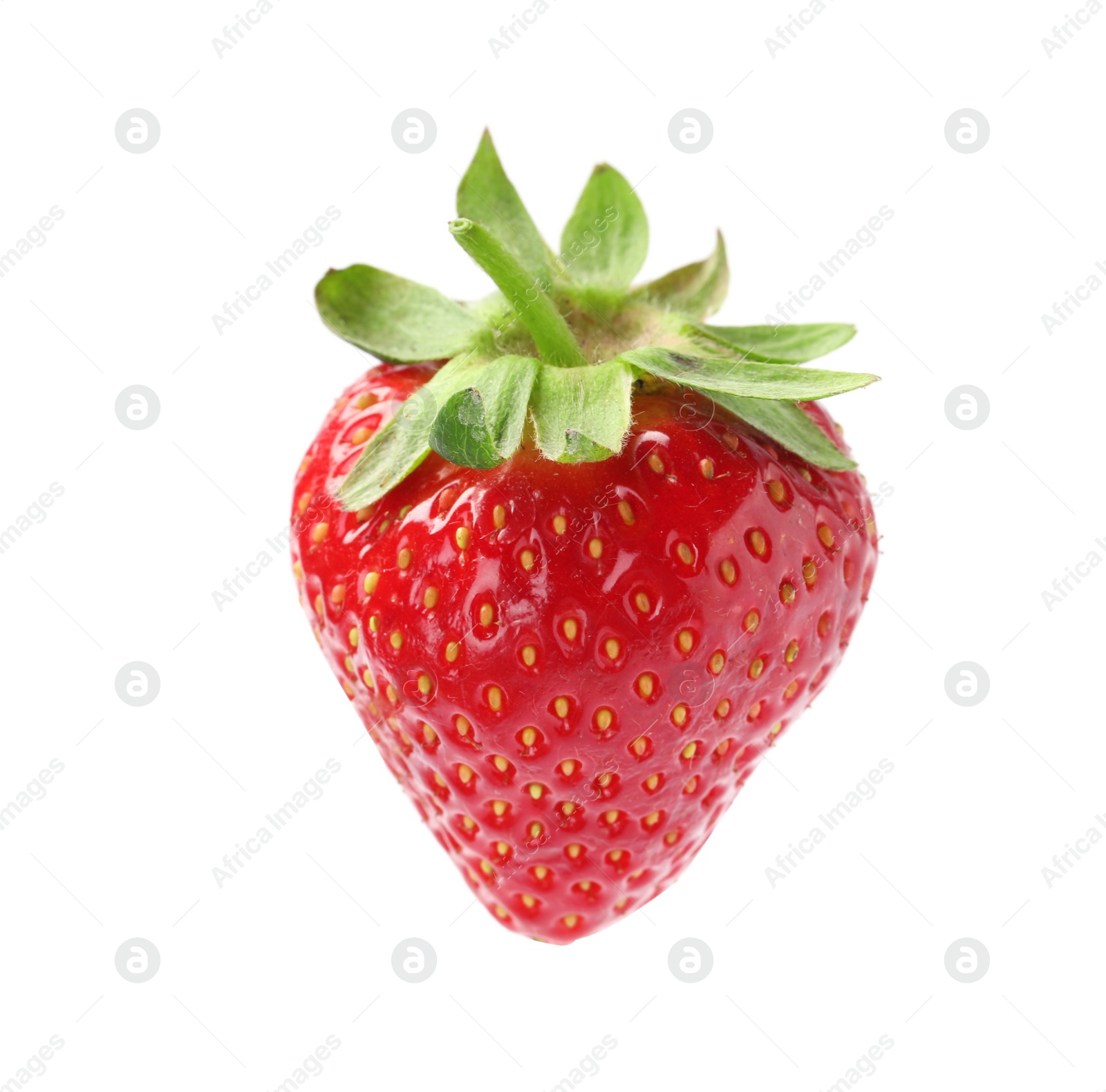 Photo of Delicious fresh ripe strawberry isolated on white