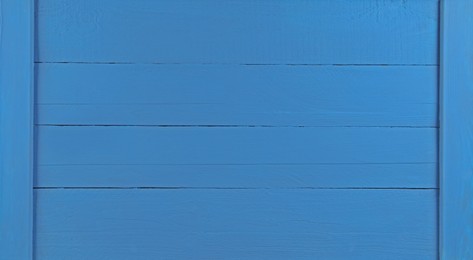 Image of Texture of blue wooden surface as background, banner design