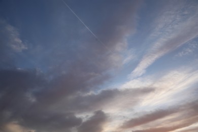 Picturesque view of blue sky with clouds