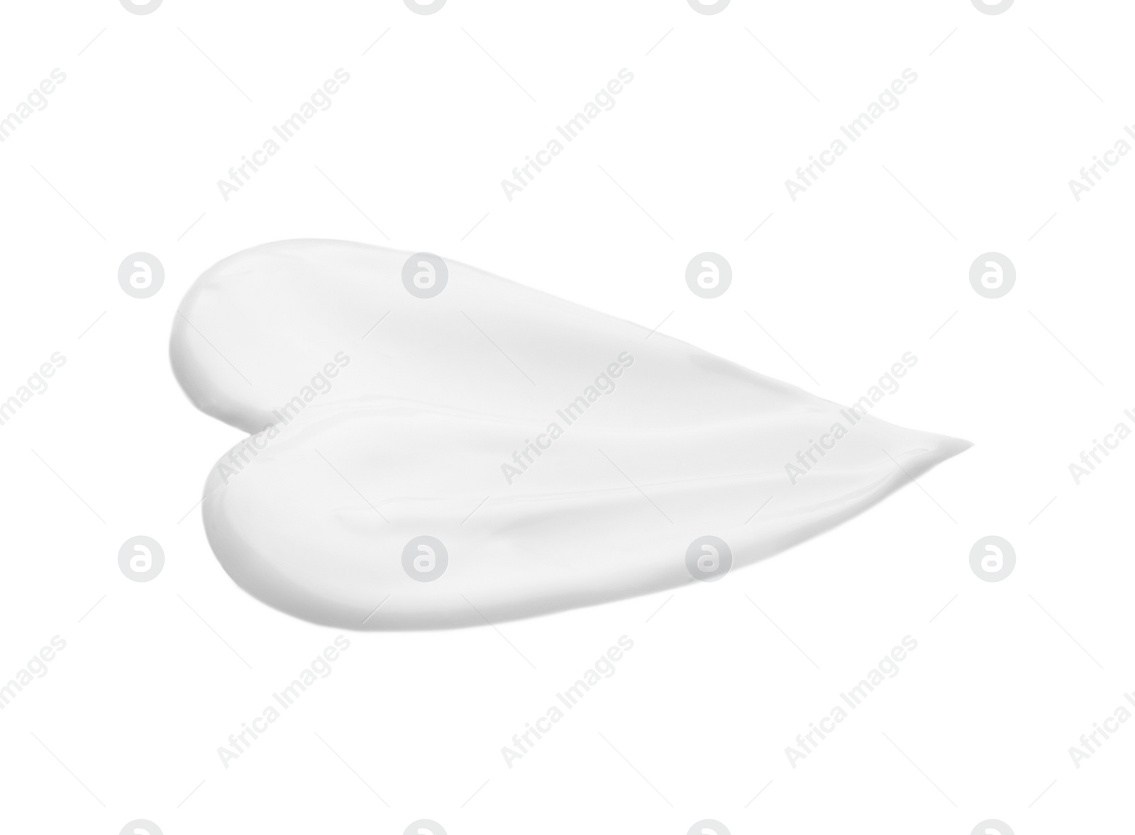 Photo of Sample of natural body cream on white background