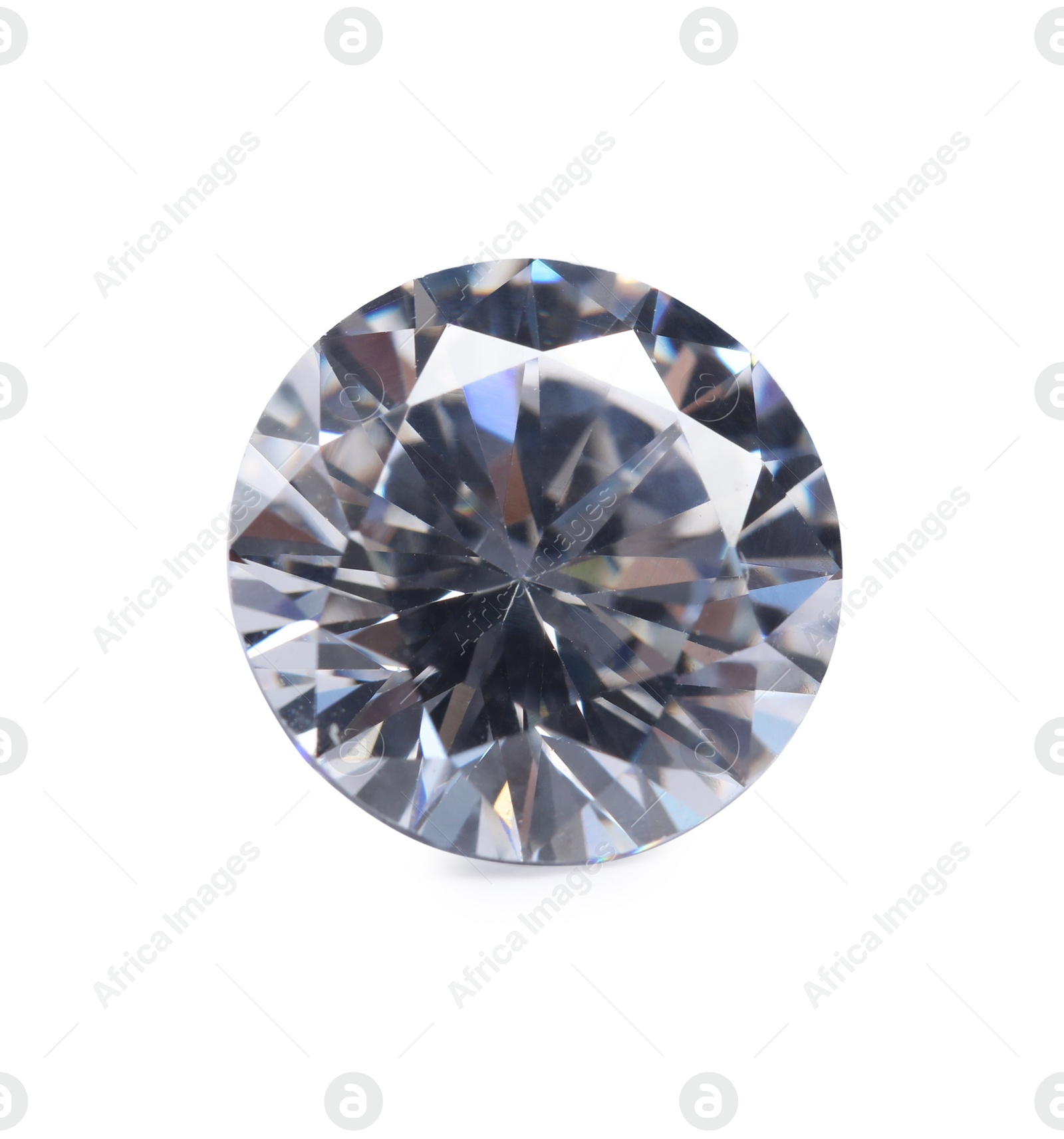 Photo of One beautiful shiny diamond isolated on white