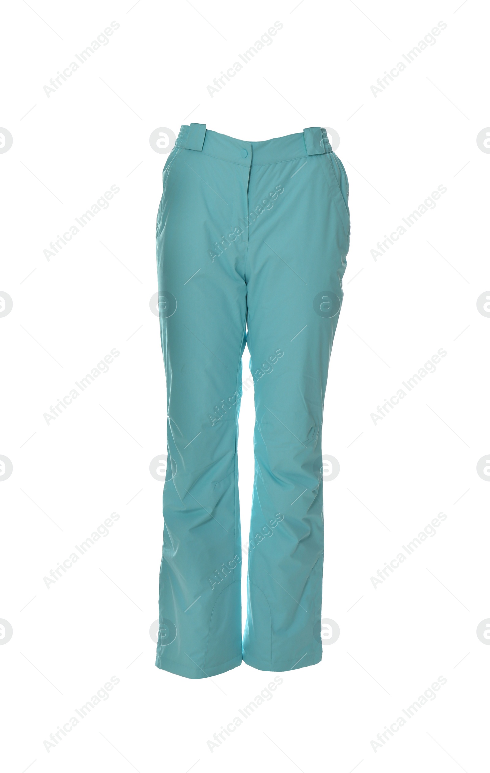 Photo of Ski pants isolated on white. Winter sport clothes