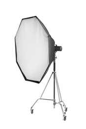 Photo of Studio lighting on white background. Food photography