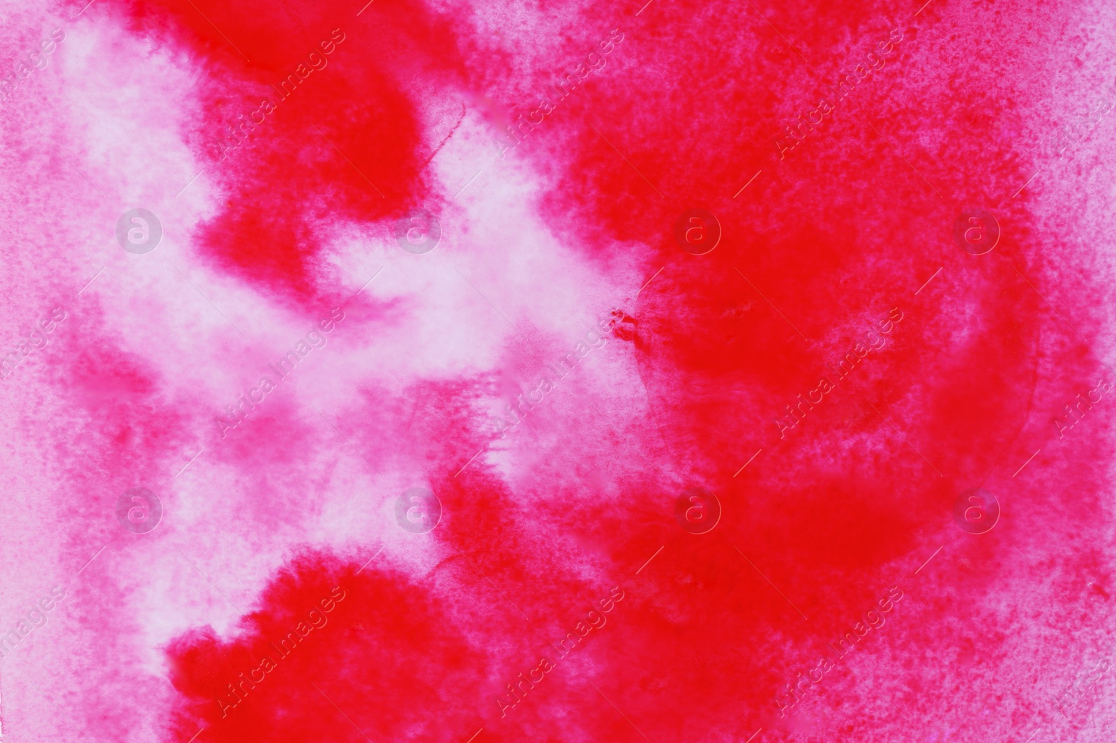 Photo of Abstract pink watercolor painting as background, top view