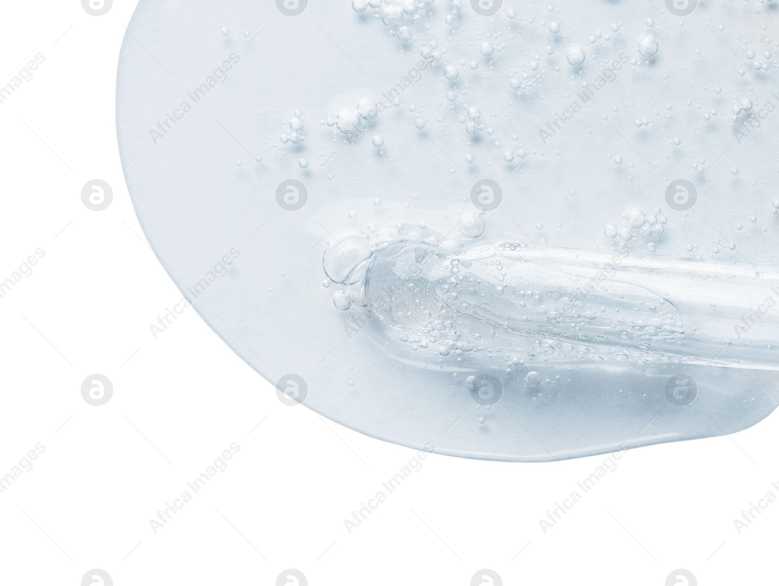 Image of Dropper with serum on white background. Skin care product