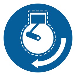 Image of International Maritime Organization (IMO) sign, illustration. Start engine