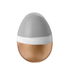 One painted Easter egg isolated on white