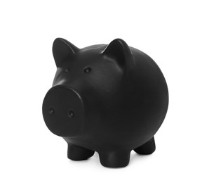 Photo of Piggy bank isolated on white. Saving money