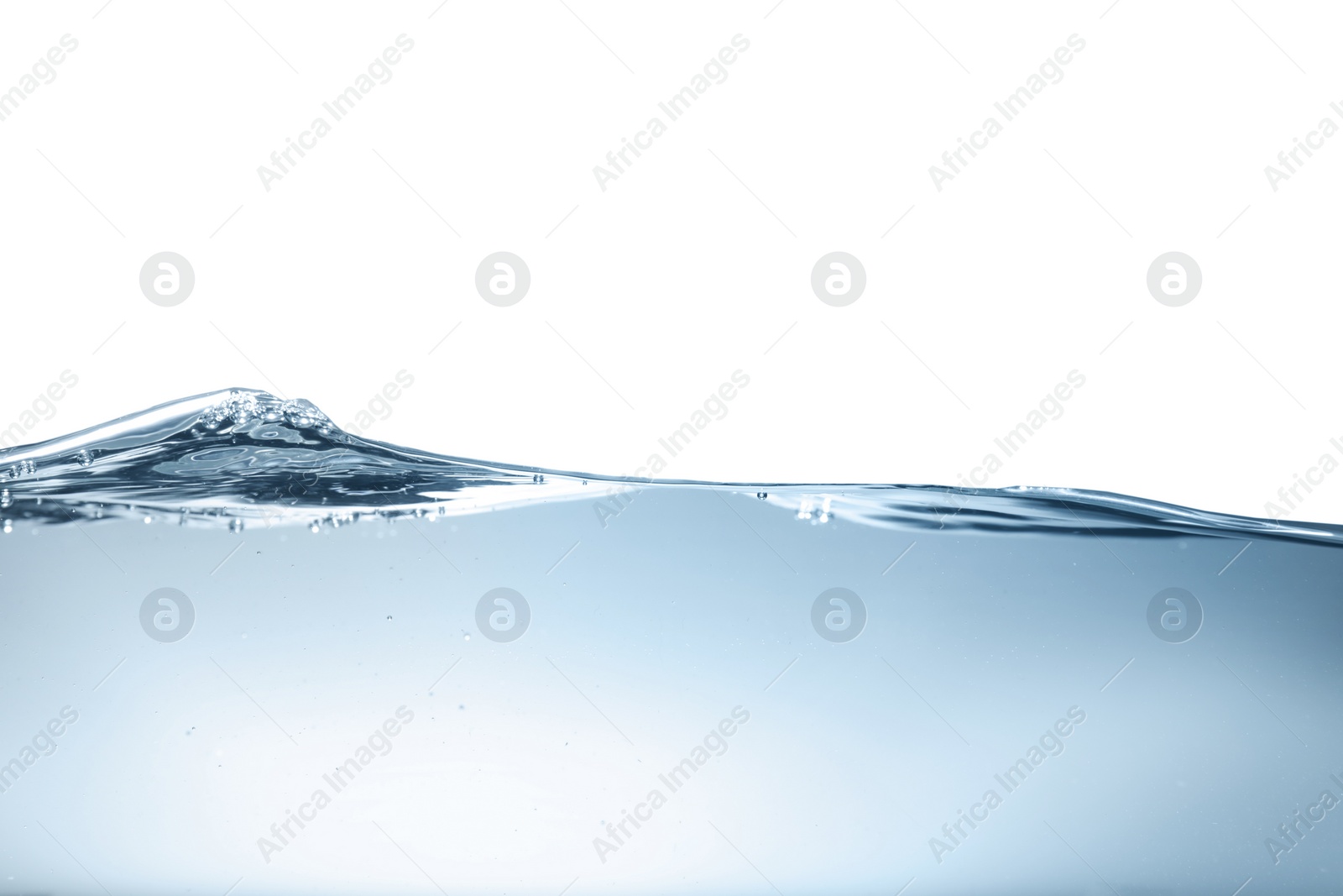 Photo of Transparent clear water wave on grey background