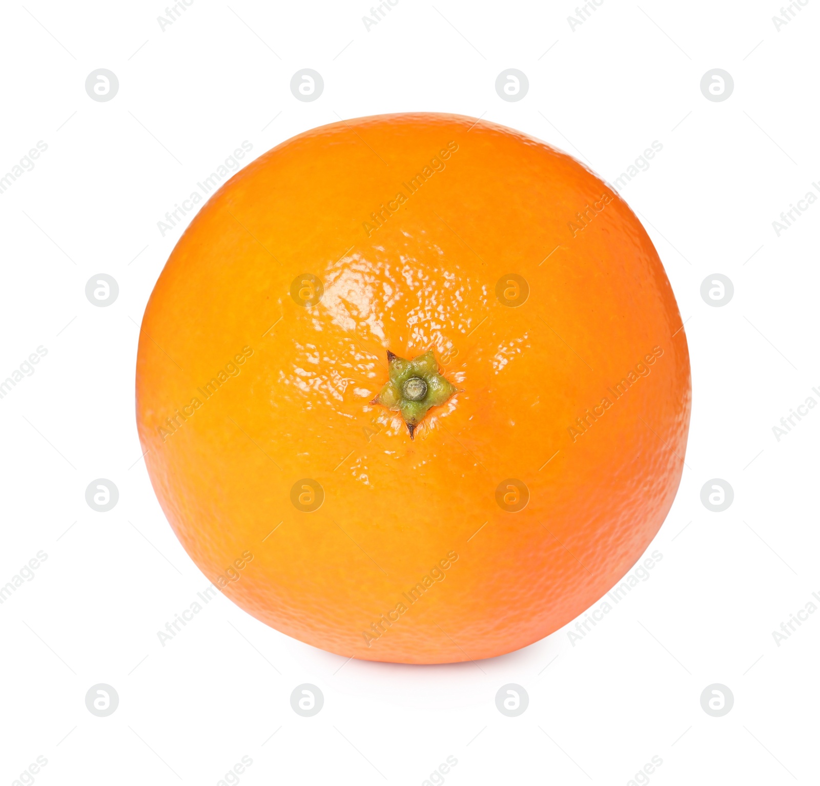 Photo of Fresh ripe juicy tangerine isolated on white