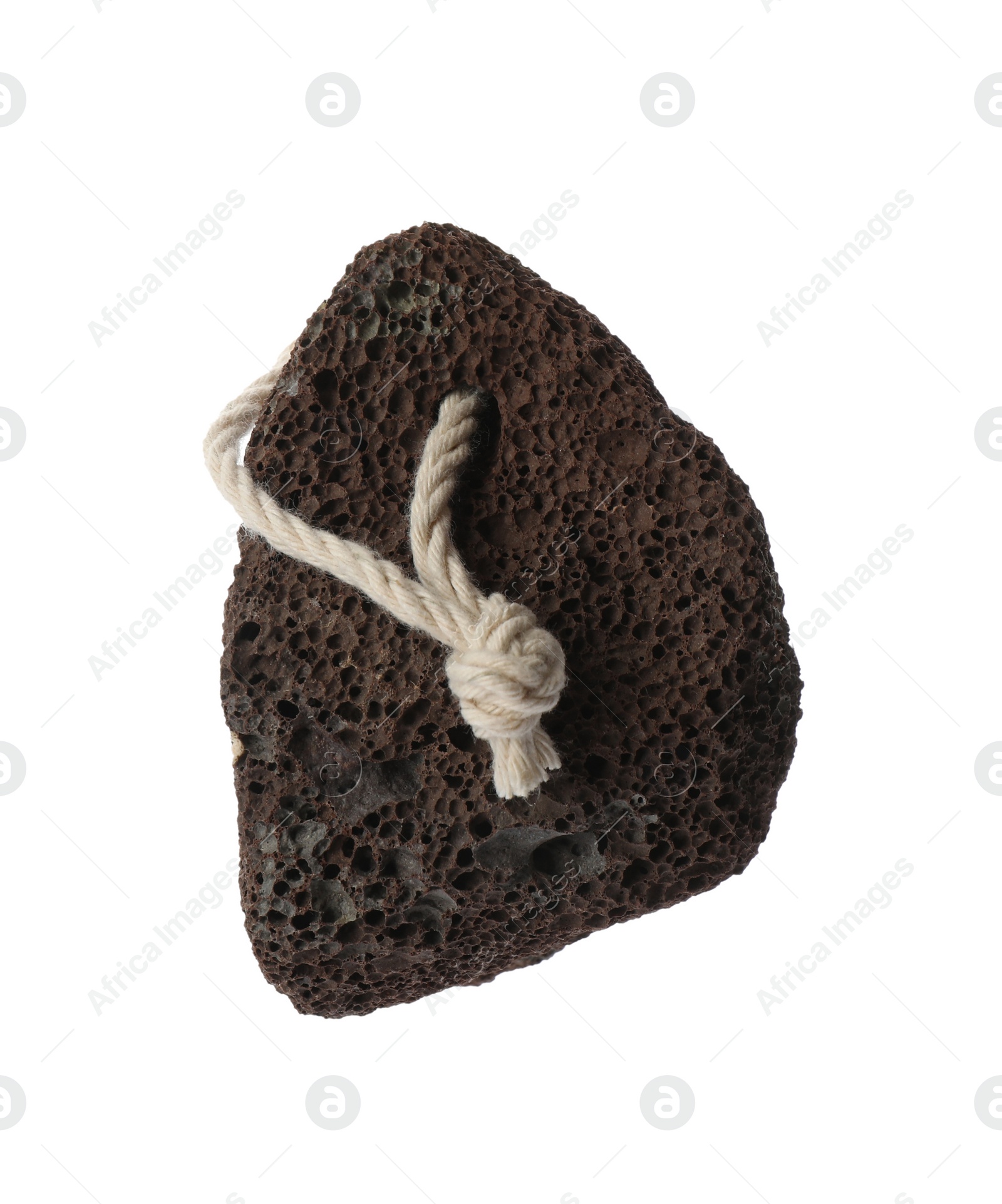 Photo of Pumice stone isolated on white. Pedicure tool