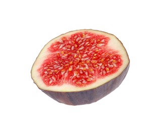 Photo of Piece of fresh fig isolated on white