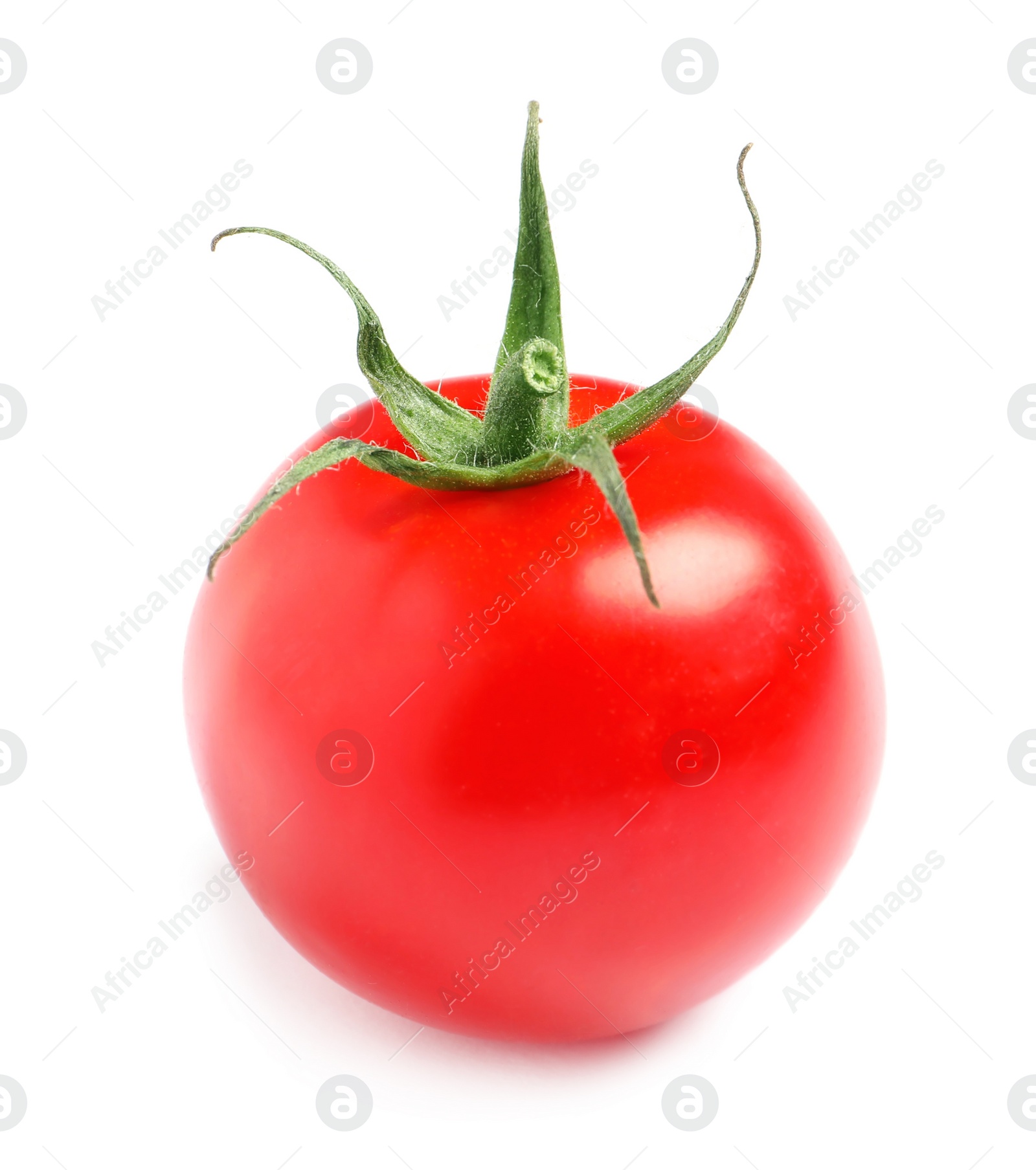 Photo of Fresh organic cherry tomato isolated on white