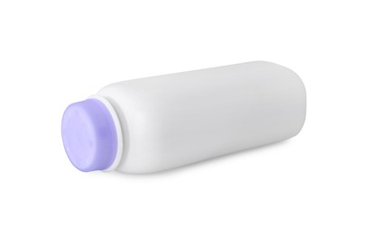 Photo of Blank bottle of baby powder isolated on white