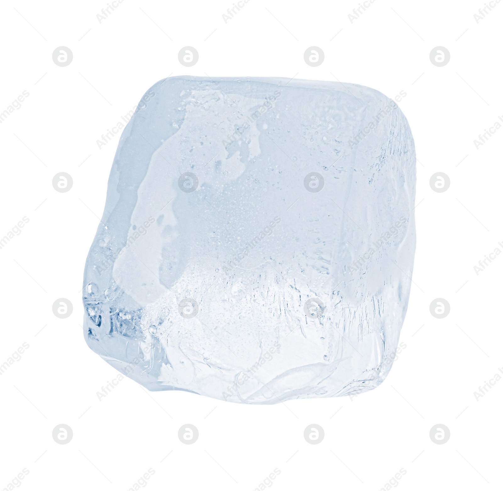 Photo of Piece of clear ice isolated on white