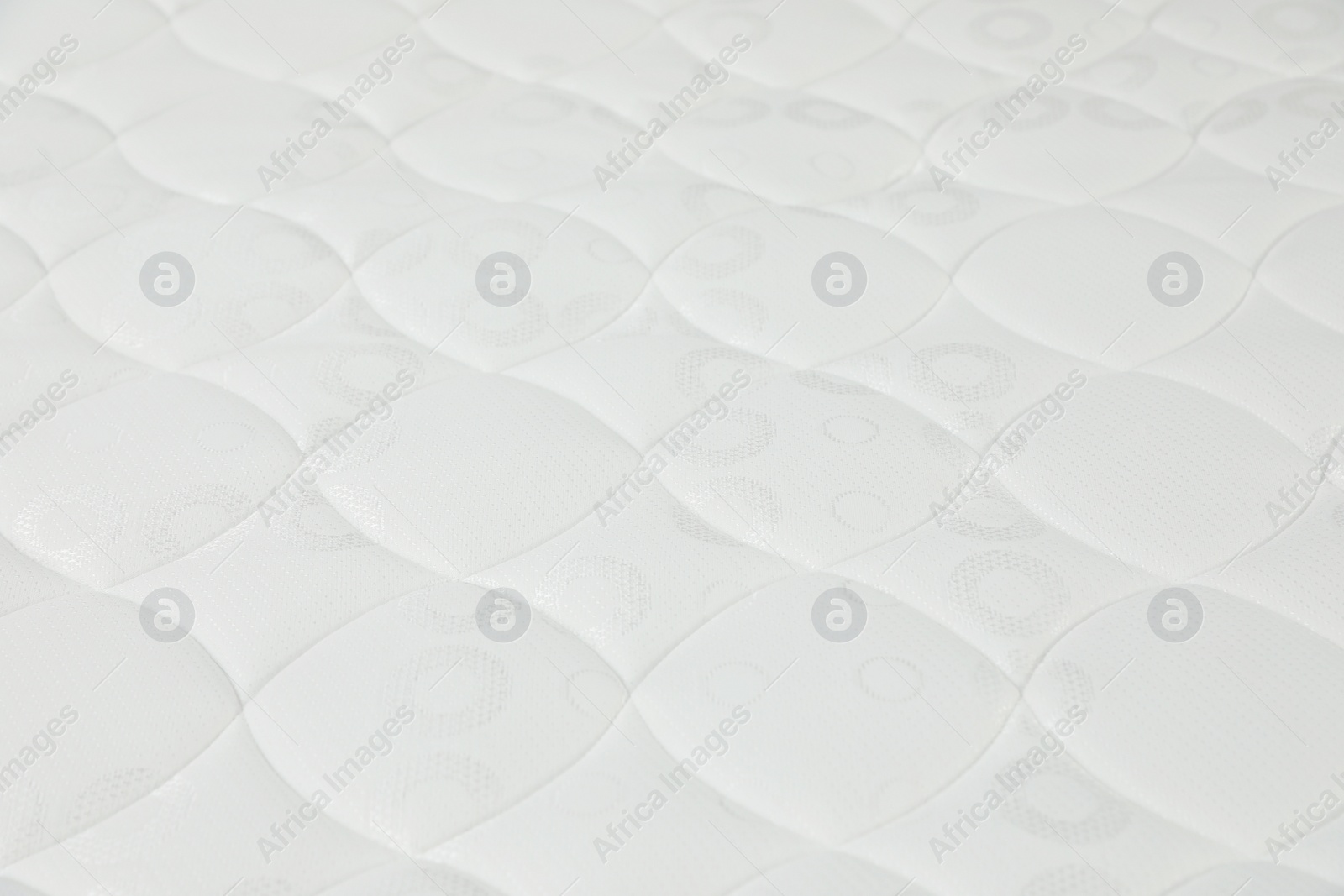 Image of Modern comfortable orthopedic mattress as background, closeup