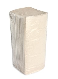 Photo of Package of paper towels isolated on white