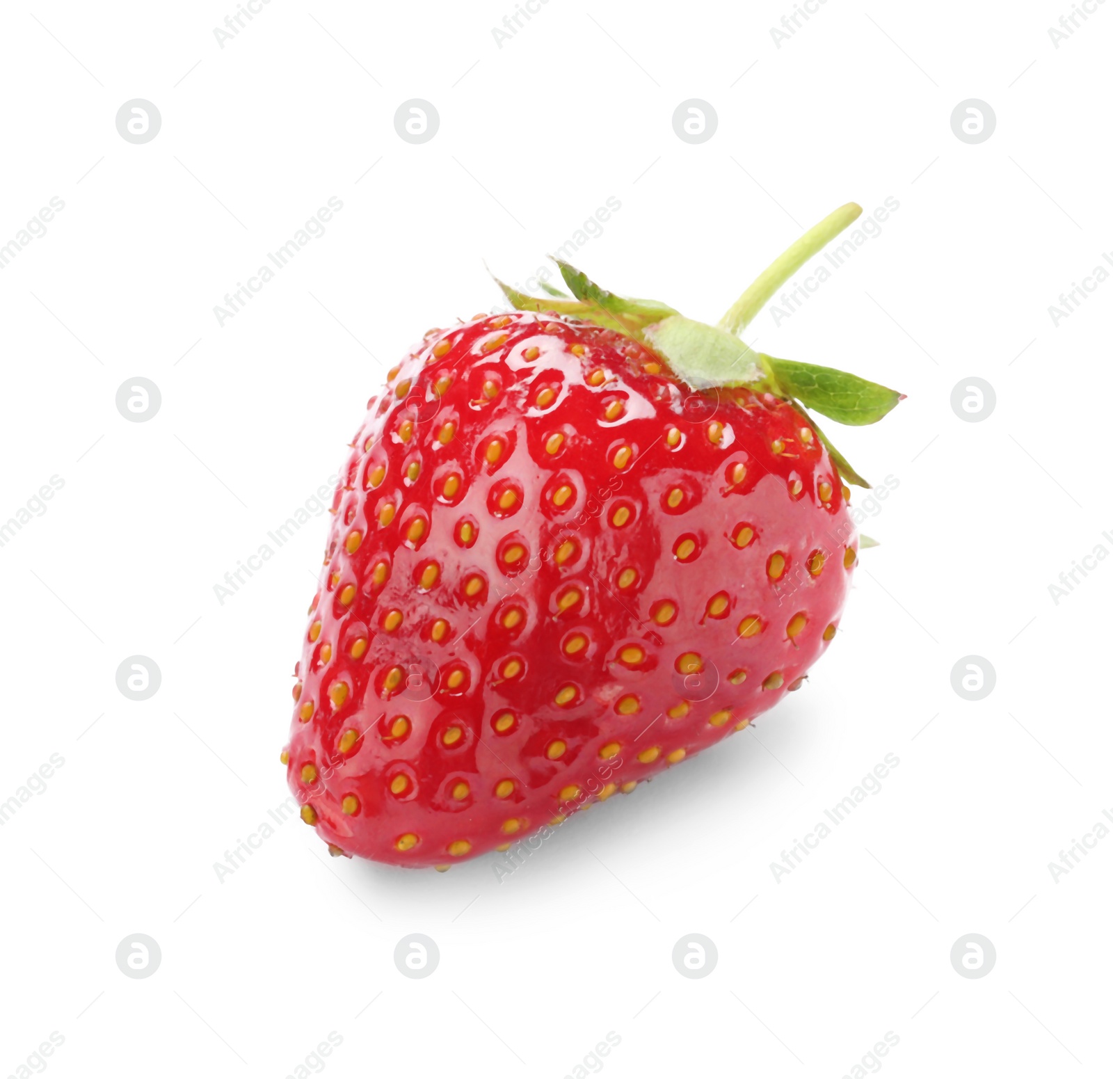 Photo of Delicious fresh ripe strawberry isolated on white