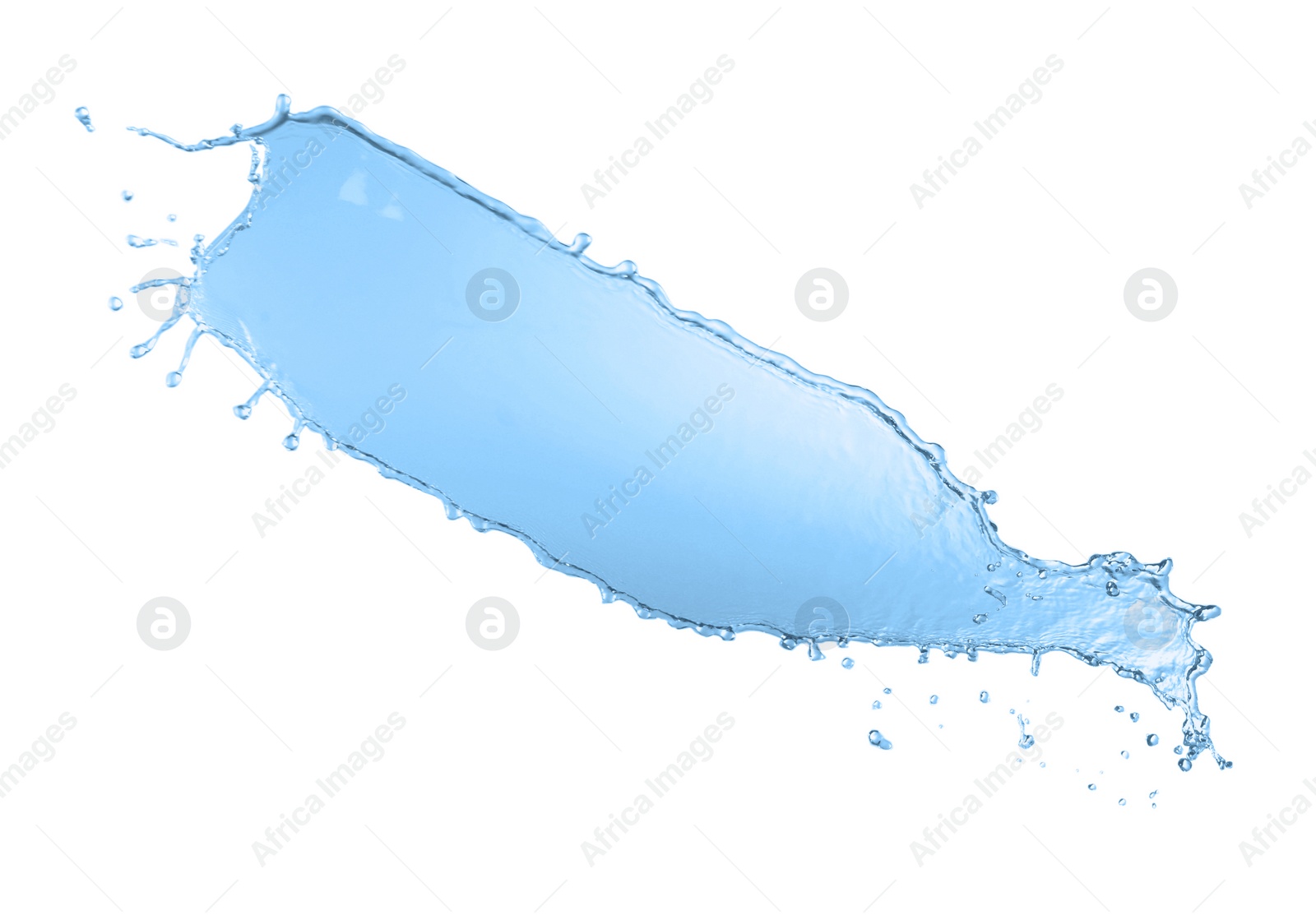 Photo of Splash of clear water isolated on white