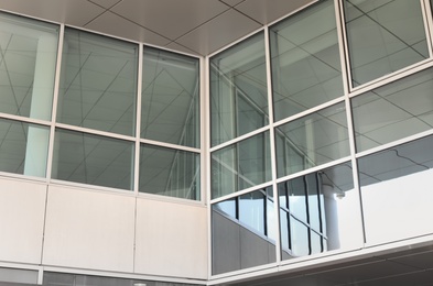 Photo of Windows of business center building