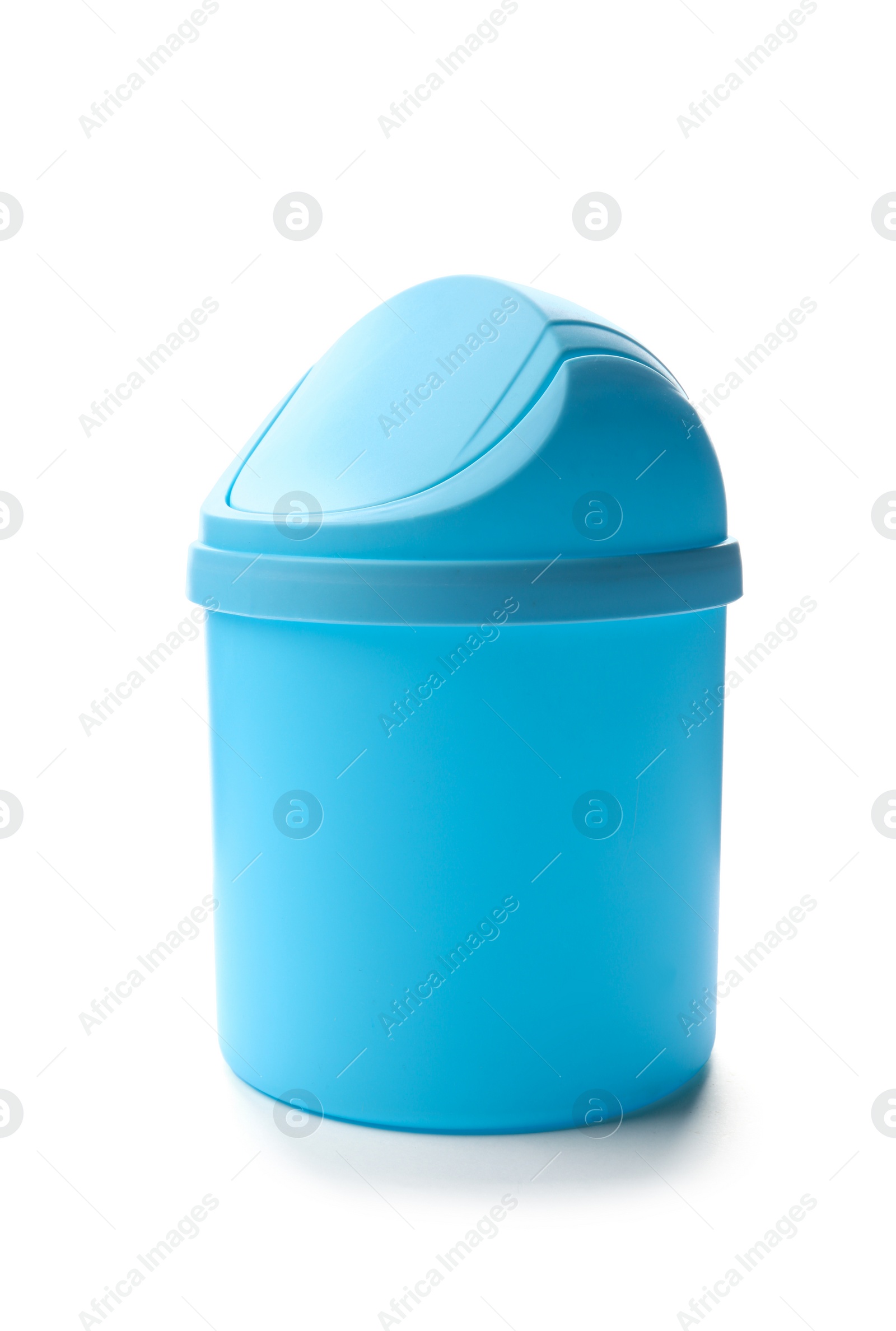 Photo of Trash bin isolated on white. Waste recycling concept