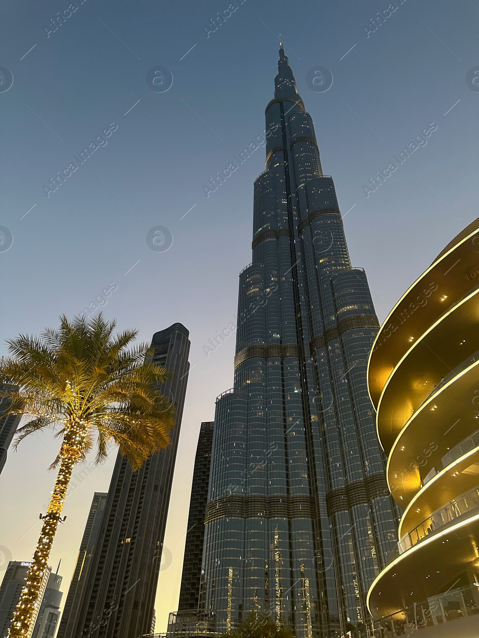 Photo of Dubai, United Arab Emirates - May 2, 2023: Beautiful view of Burj Khalifa in city