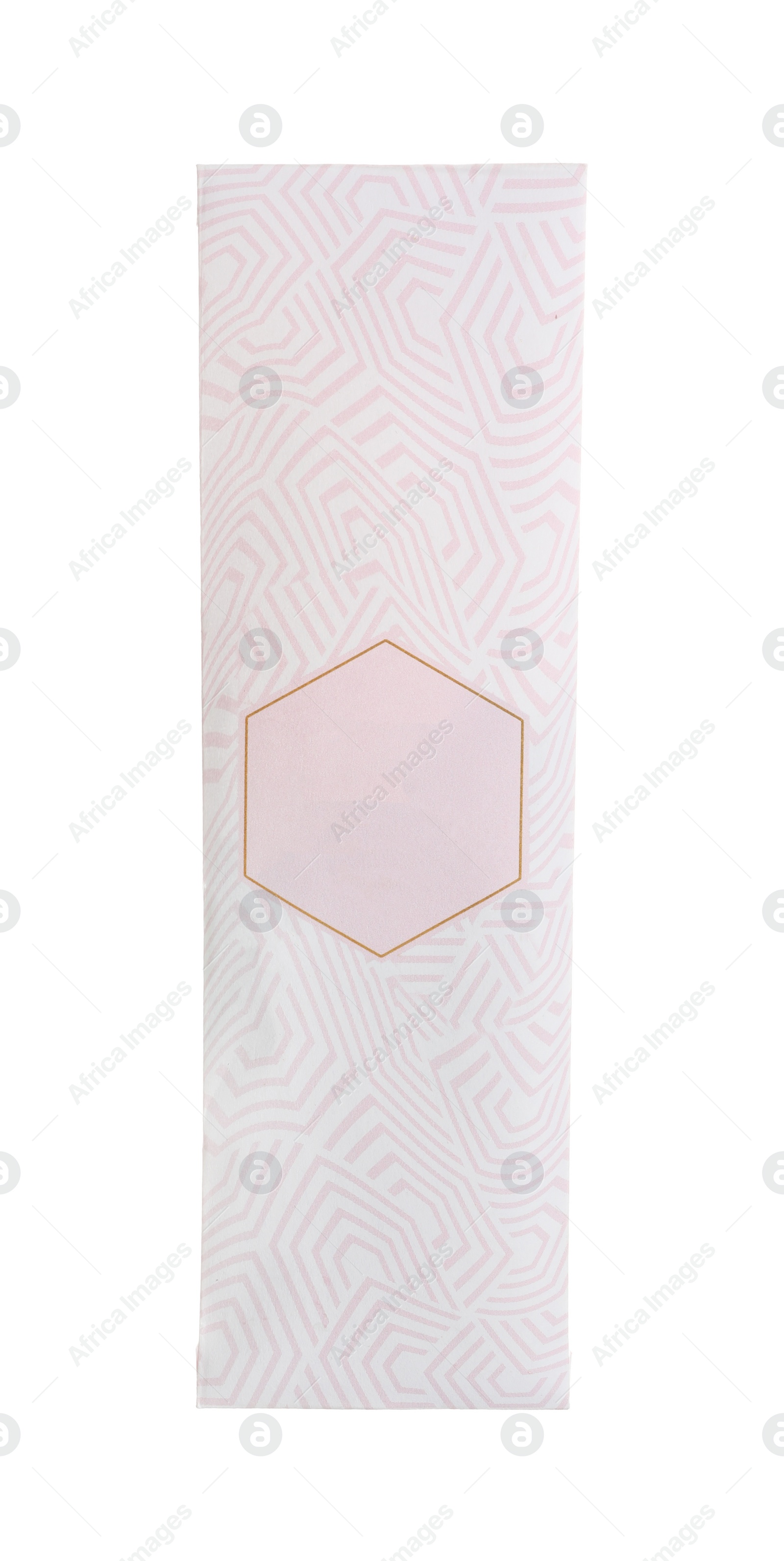 Photo of Paper scented sachet isolated on white background