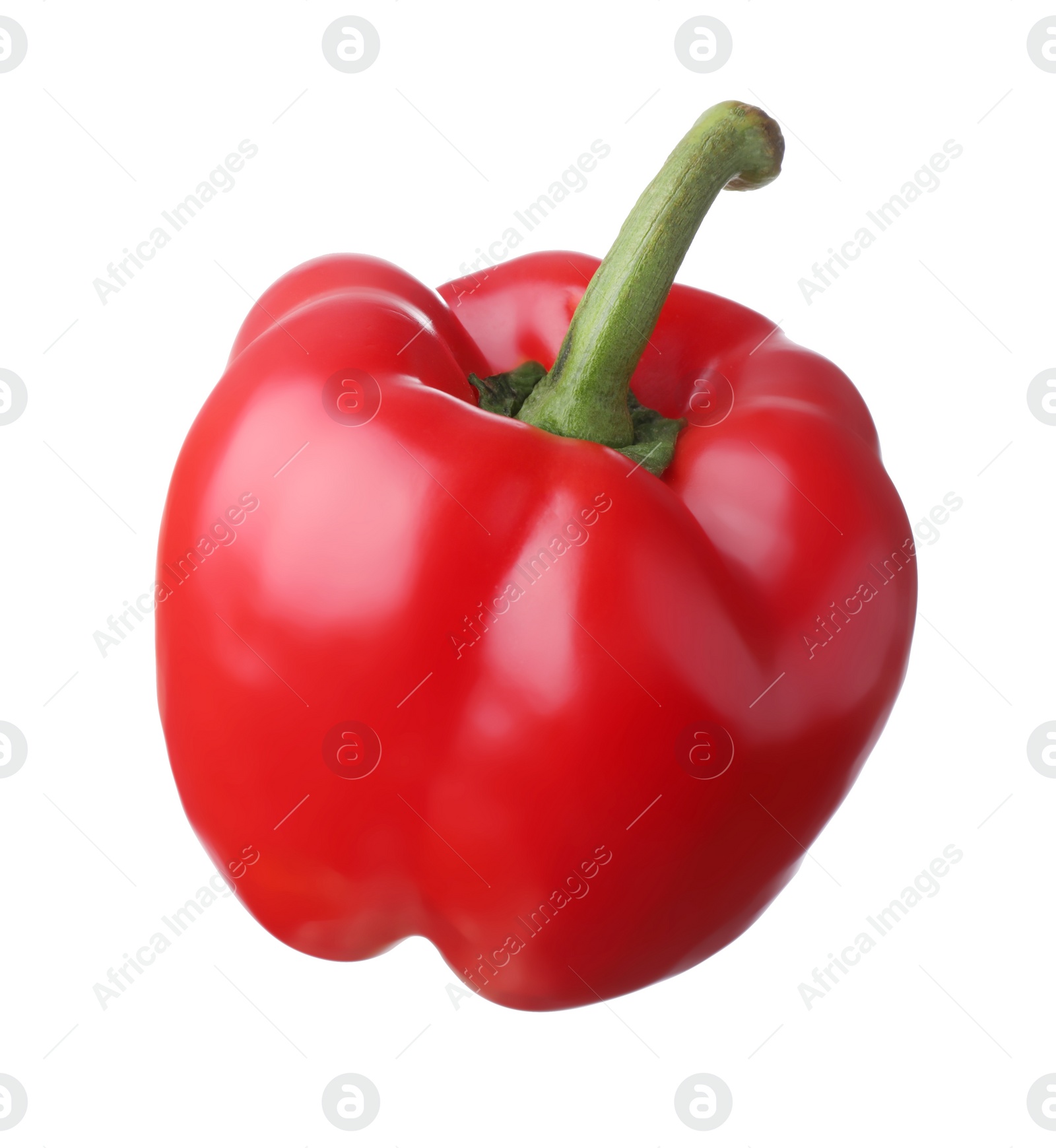 Photo of Raw red bell pepper isolated on white