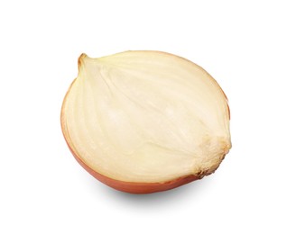 Photo of Half of fresh onion isolated on white