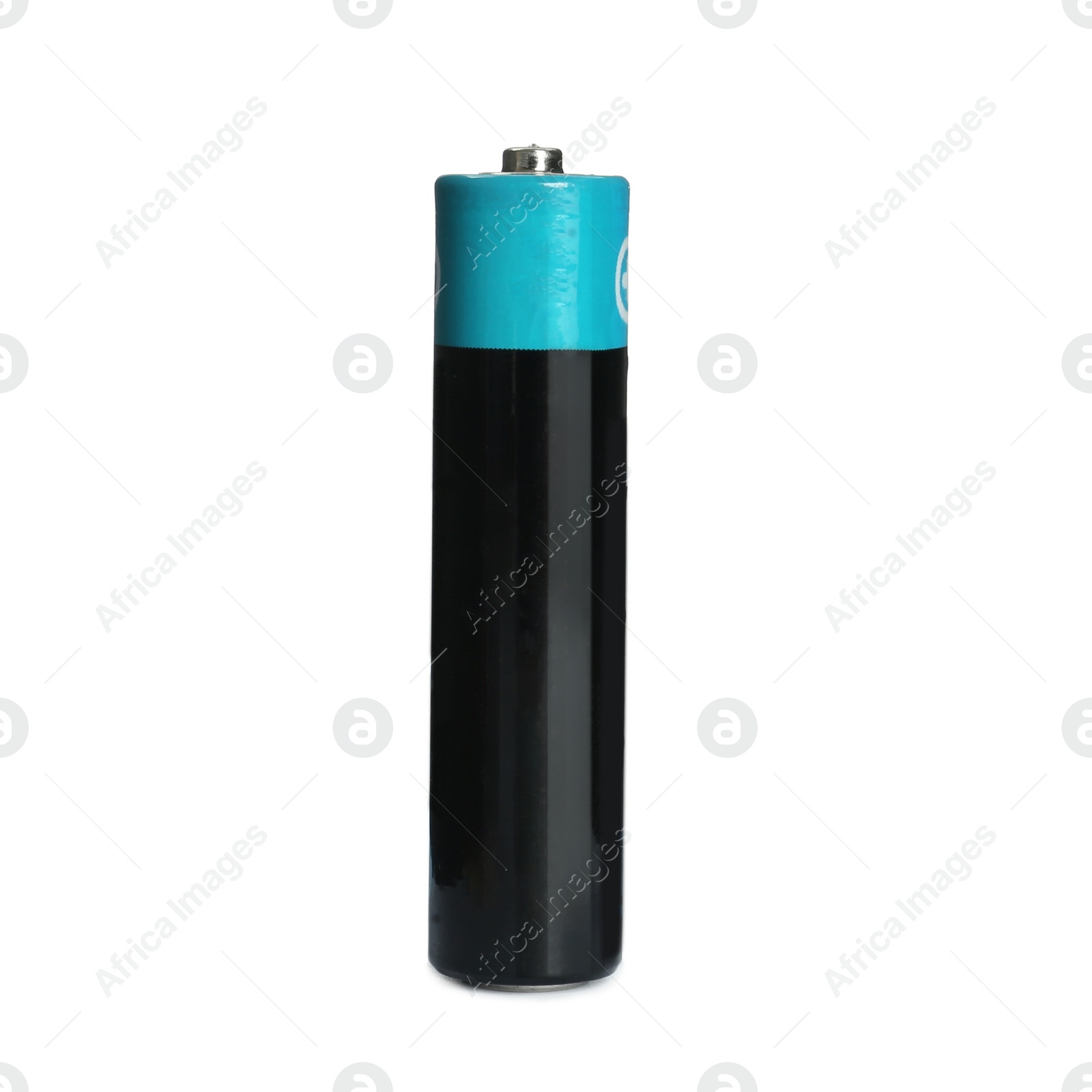 Image of New AAA battery isolated on white. Dry cell