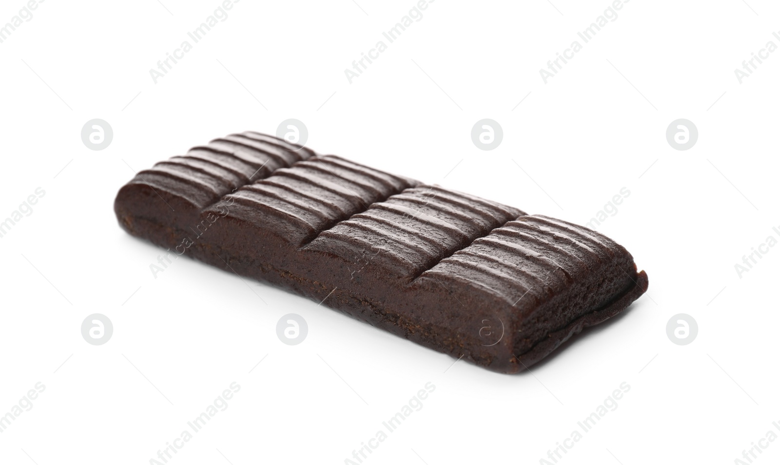 Photo of Sweet hematogen isolated on white. Nutrition bar