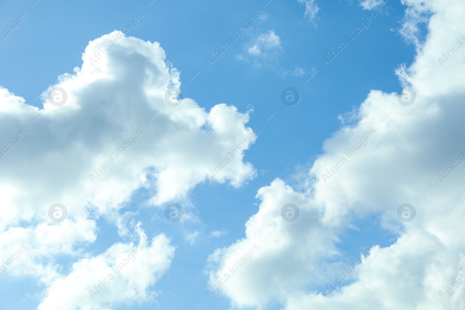 Photo of Picturesque view of beautiful blue sky with fluffy white clouds