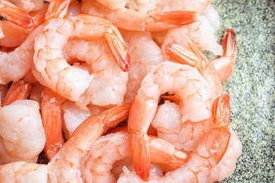 Photo of Fresh raw shrimps, closeup