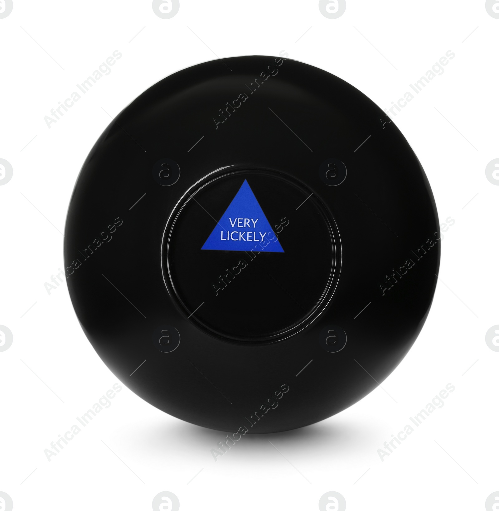 Photo of Magic eight ball with prediction Very Likely isolated on white