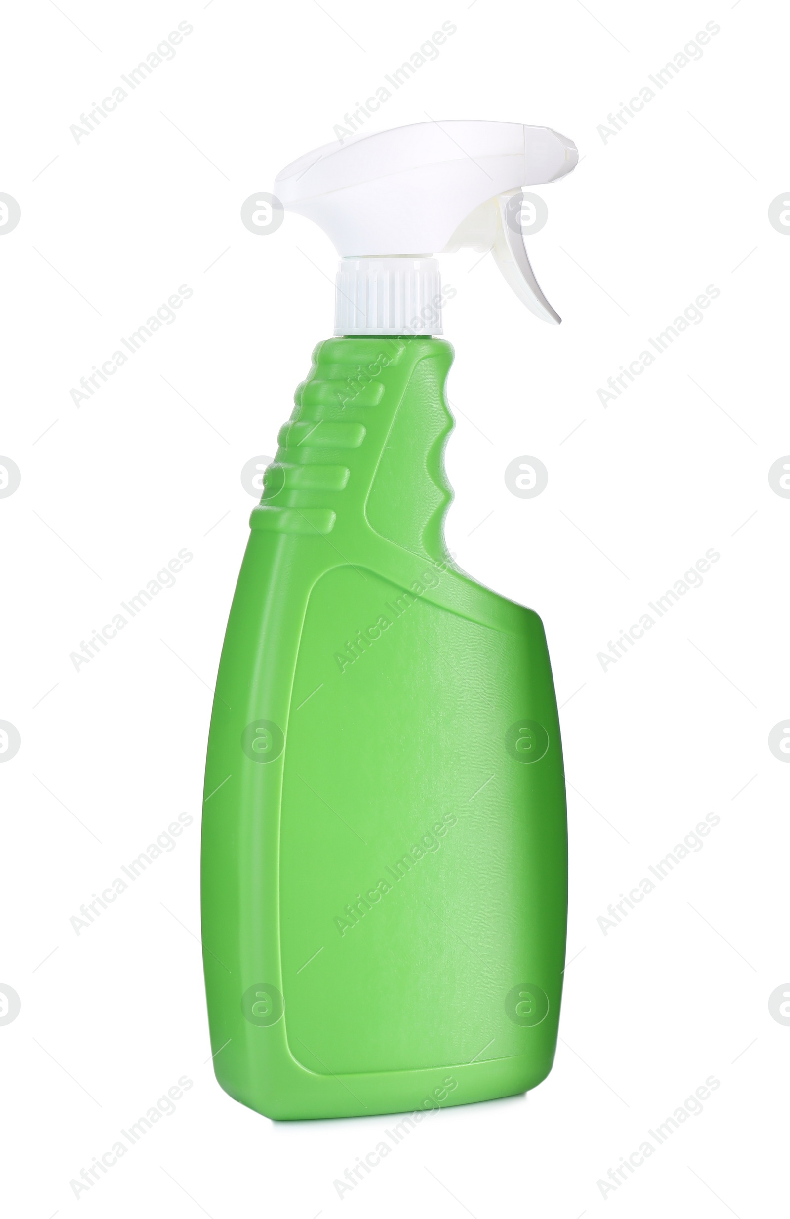 Photo of Spray bottle of cleaning product isolated on white