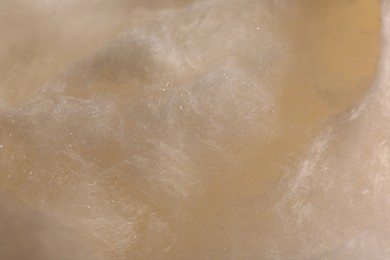 Photo of Sweet cotton candy as background, closeup view