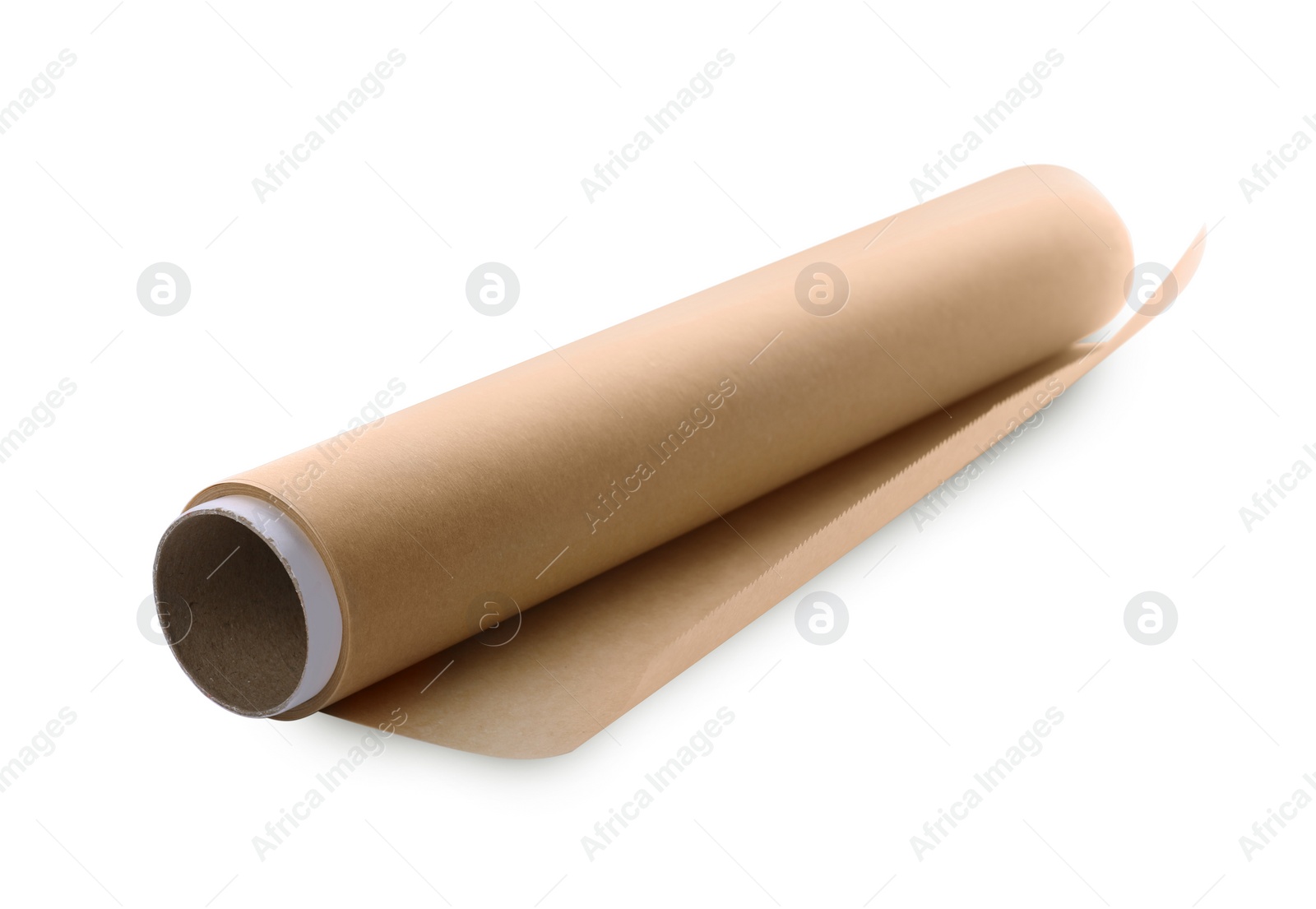 Photo of Roll of baking paper isolated on white