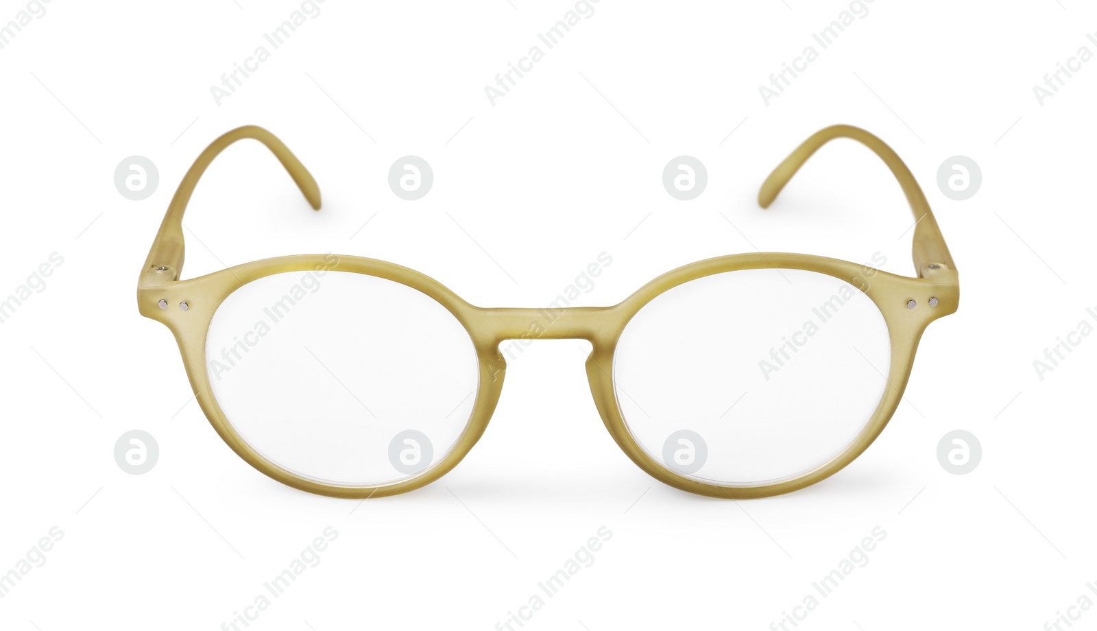 Photo of Glasses with corrective lenses isolated on white