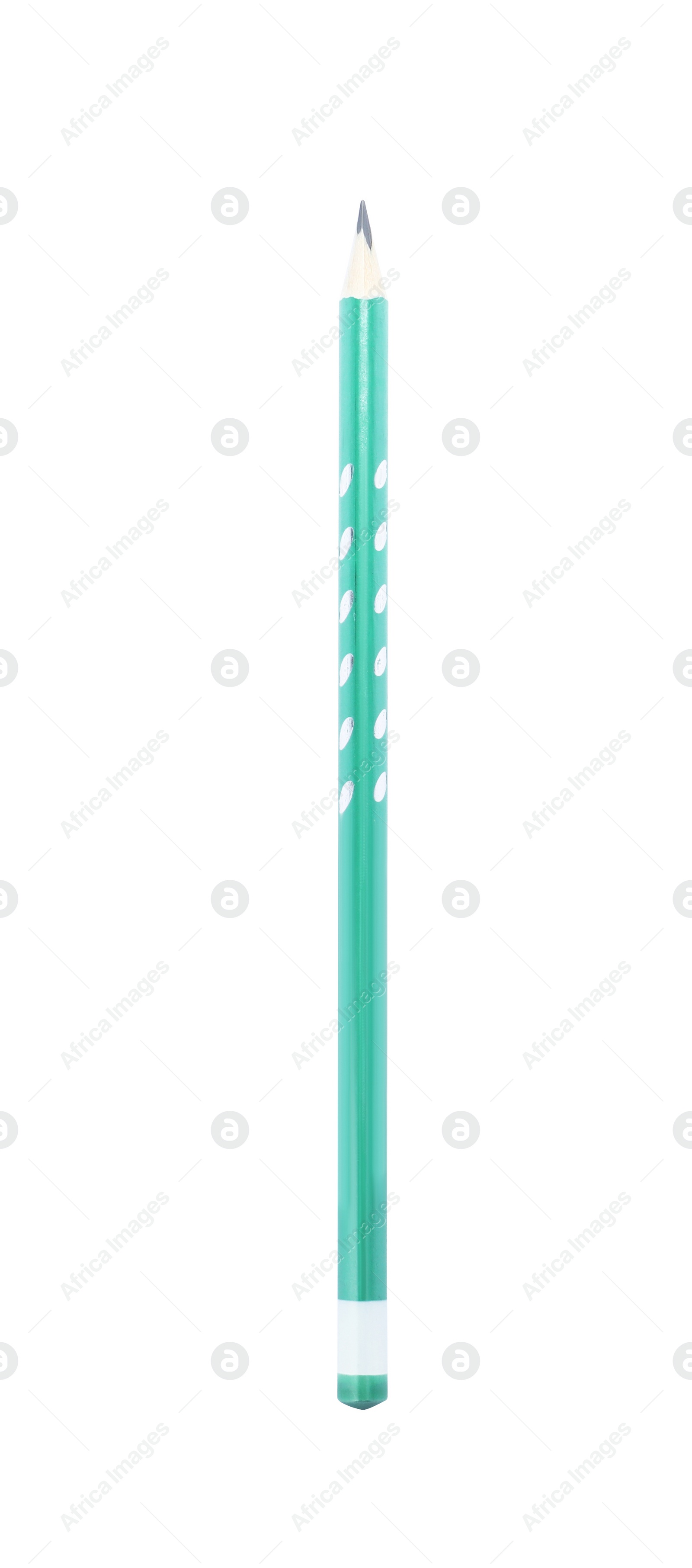 Photo of New pencil isolated on white. School stationery