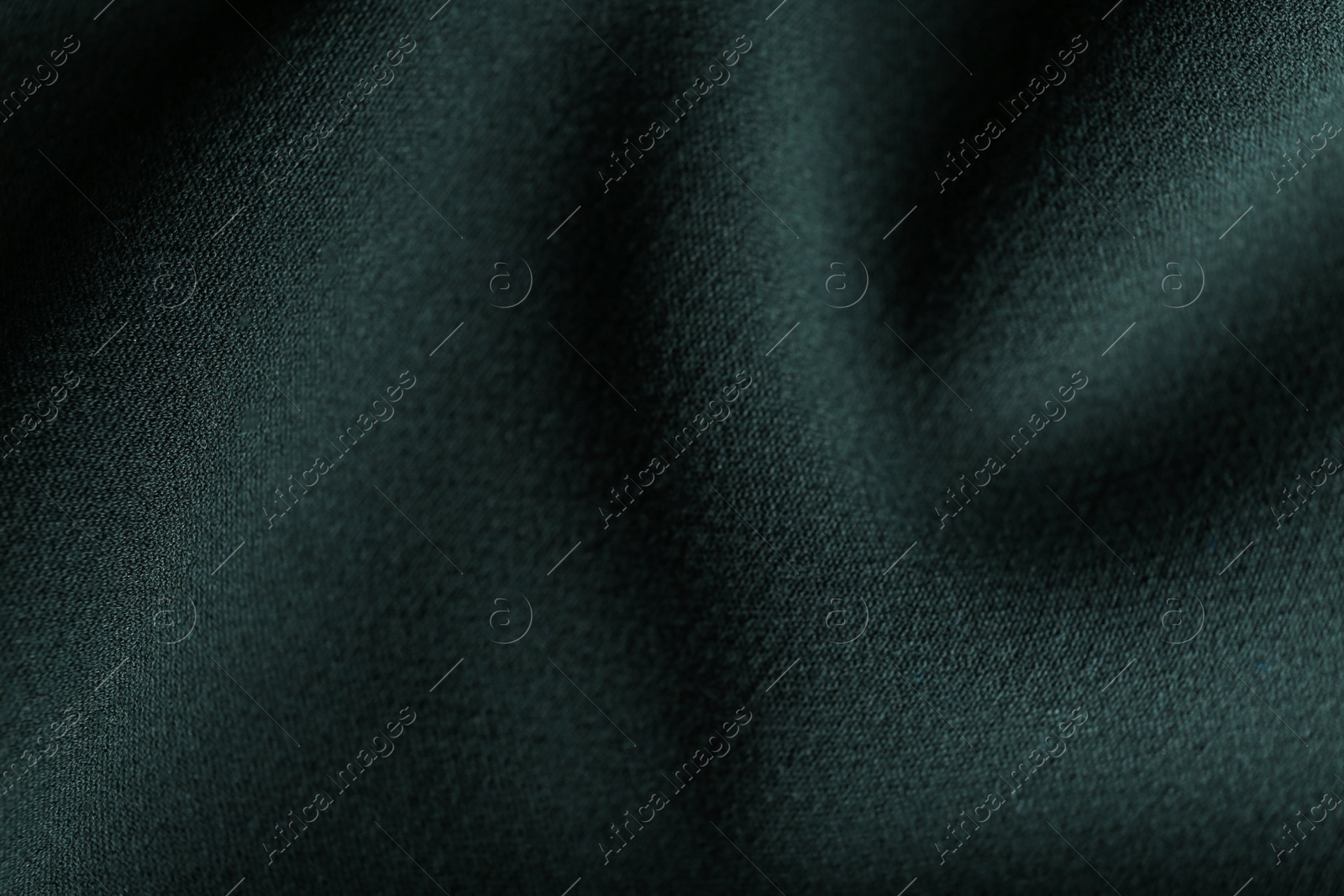 Photo of Texture of beautiful dark fabric as background, closeup