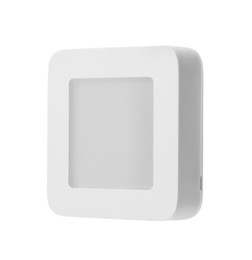 Photo of One thermostat isolated on white. Smart home system
