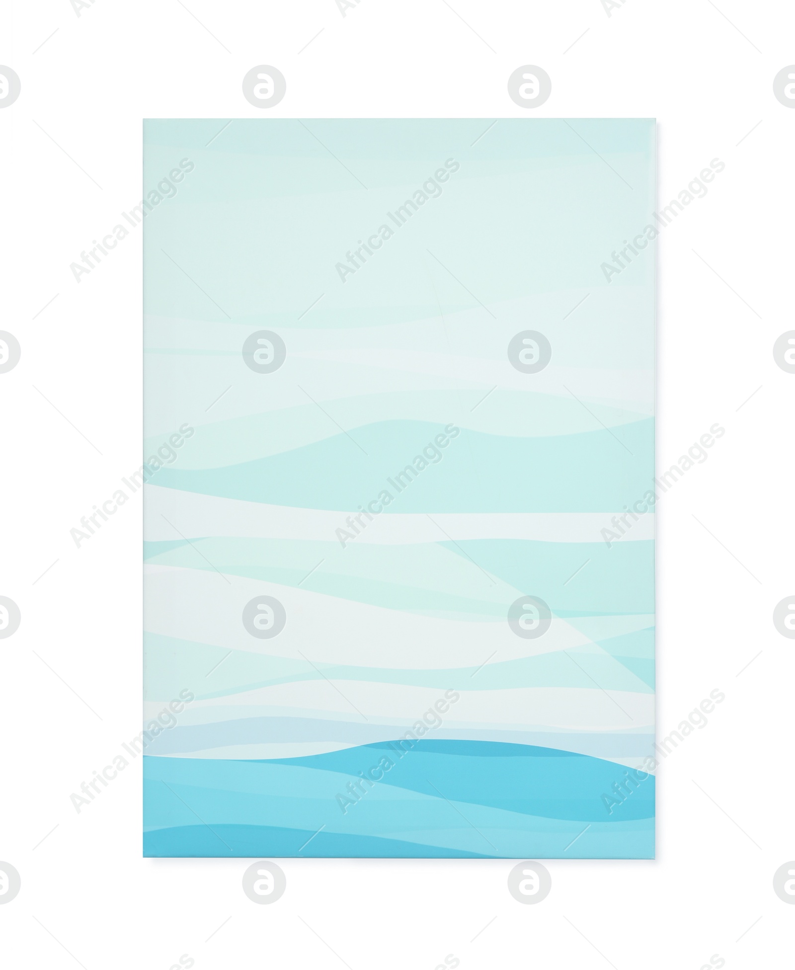 Photo of Beautiful abstract canvas painting isolated on white