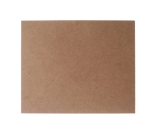 Brown paper envelope isolated on white. Mail service