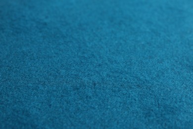 Photo of Texture of beautiful blue fabric as background, closeup