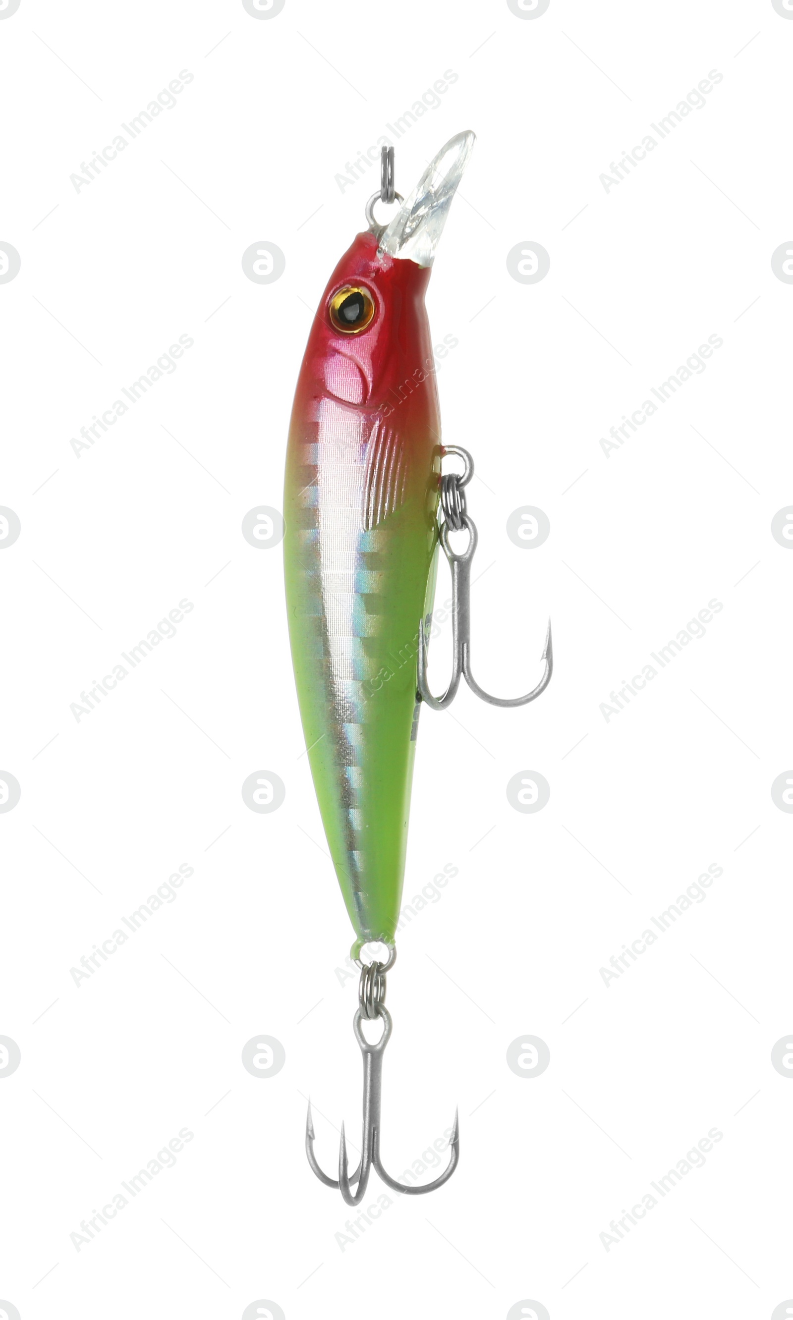 Photo of Fishing lure on white background. Artificial bait