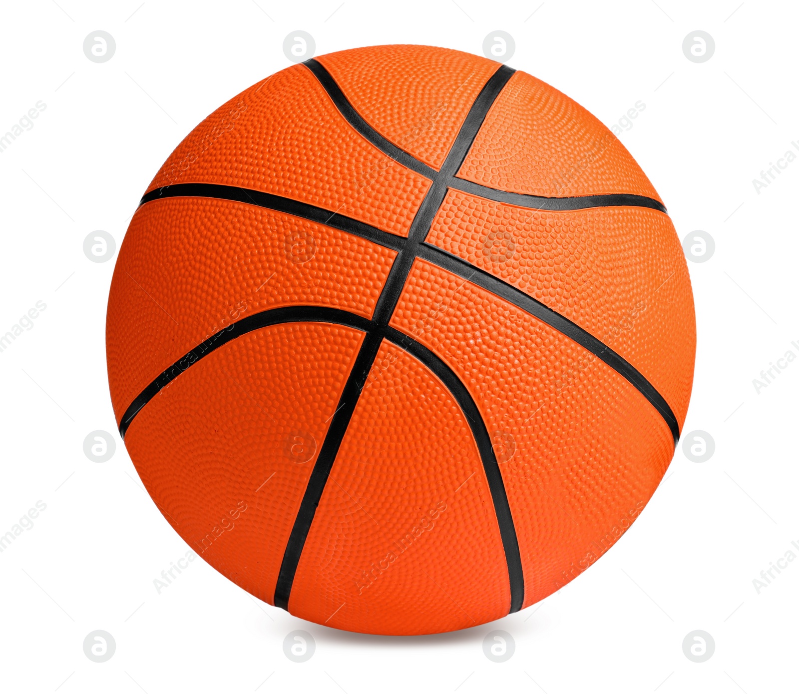 Photo of New orange basketball ball isolated on white