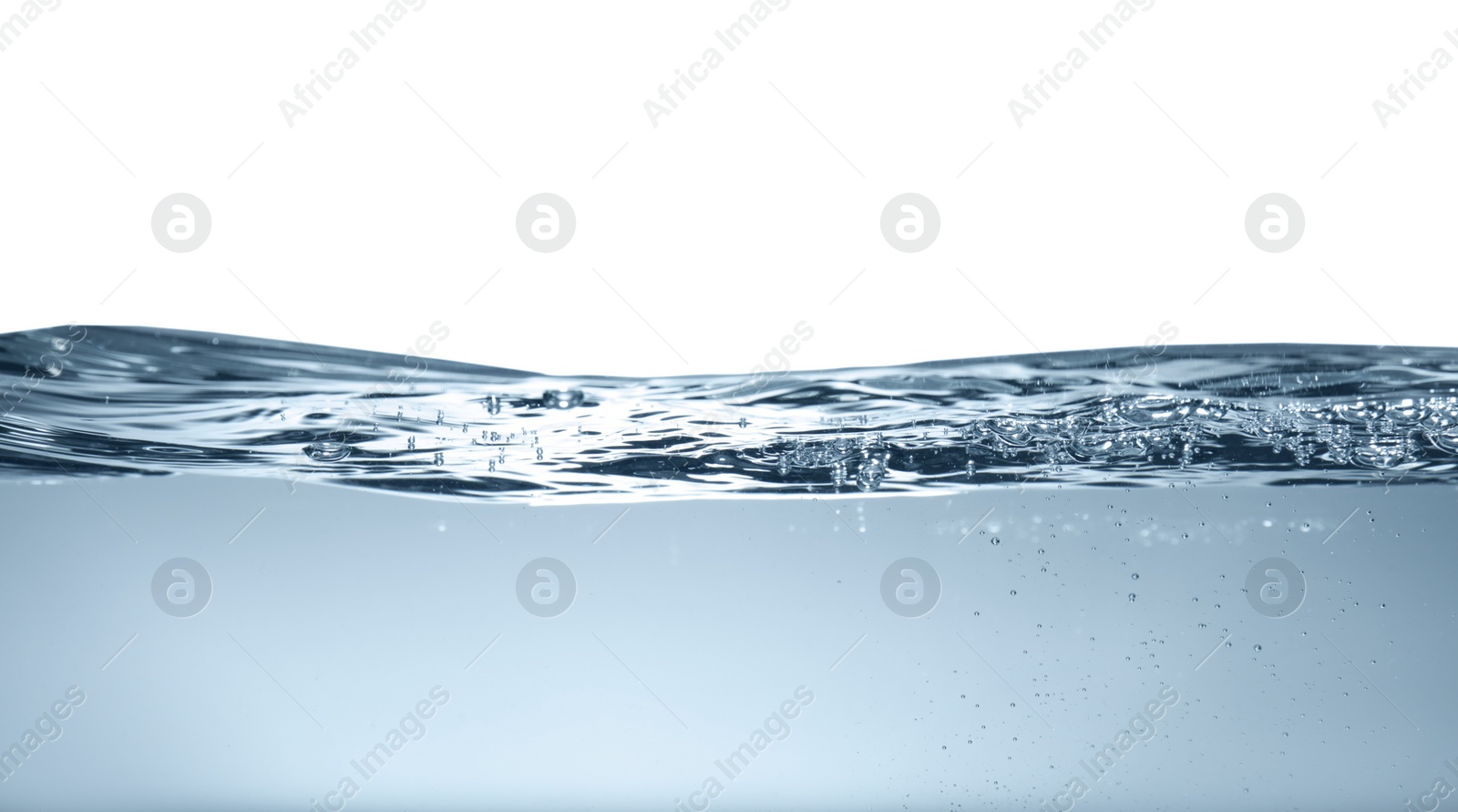 Photo of Transparent clear water wave on grey background