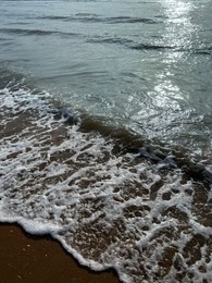 Photo of Beautiful view of sandy beach and sea