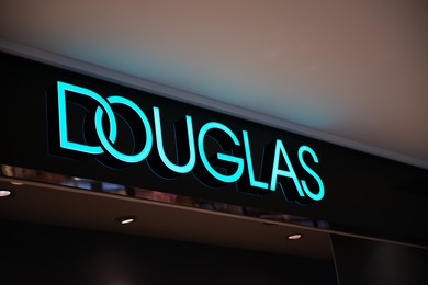 Siedlce, Poland - July 26, 2022: Douglas perfume store in shopping mall